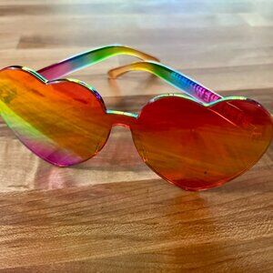 1906 New Highs Red Heart Love Sunglasses